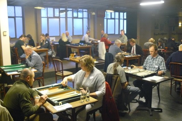 The former playing room of the Backgammon Club Leuven in the University Pool and Snooker (Heverlee)